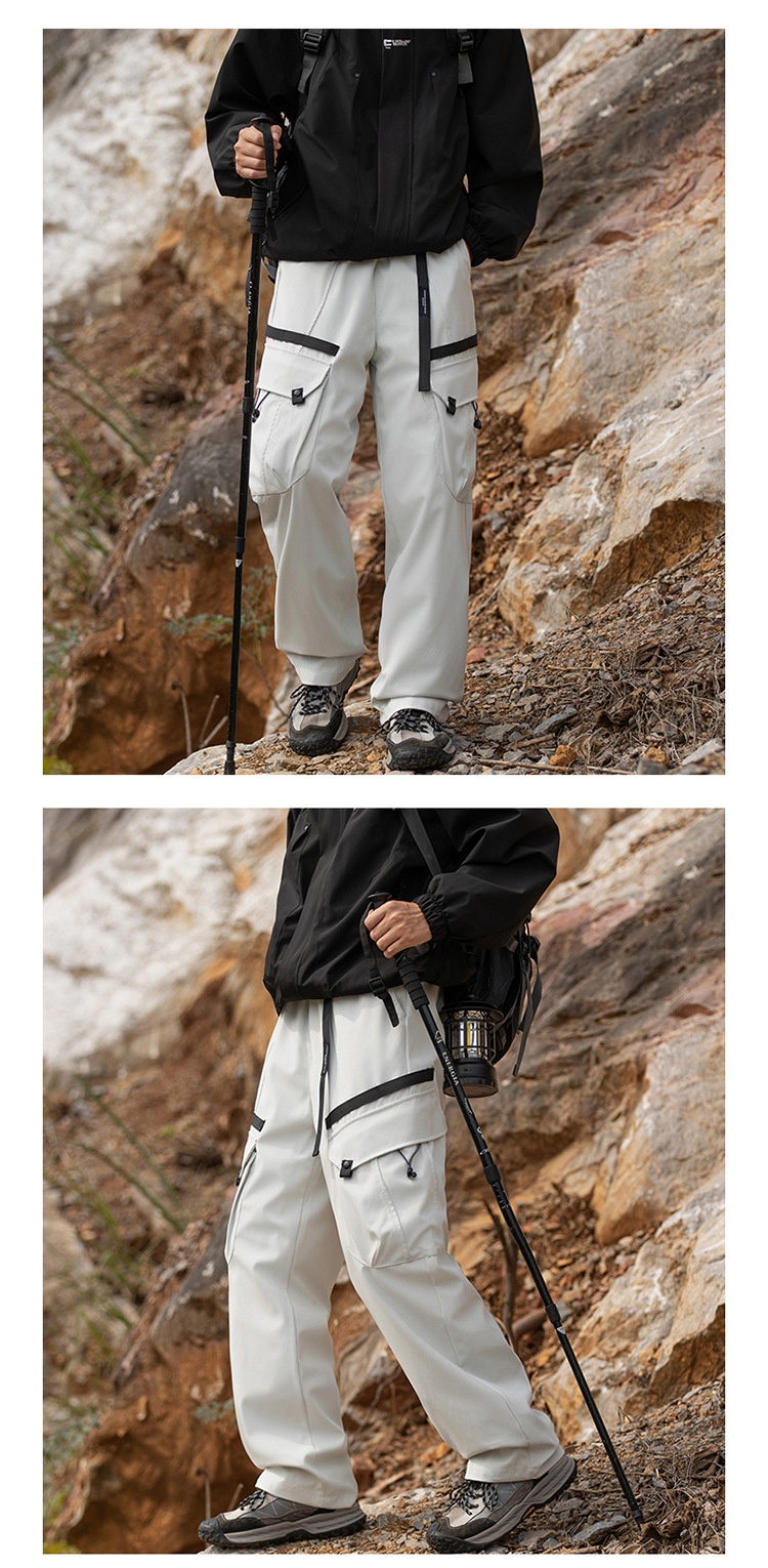 001 Camel HJCAMEL Giacca da esterno staccabile da uomo, pantaloni cargo sportivi larghi invernali nuovi_voghion.com