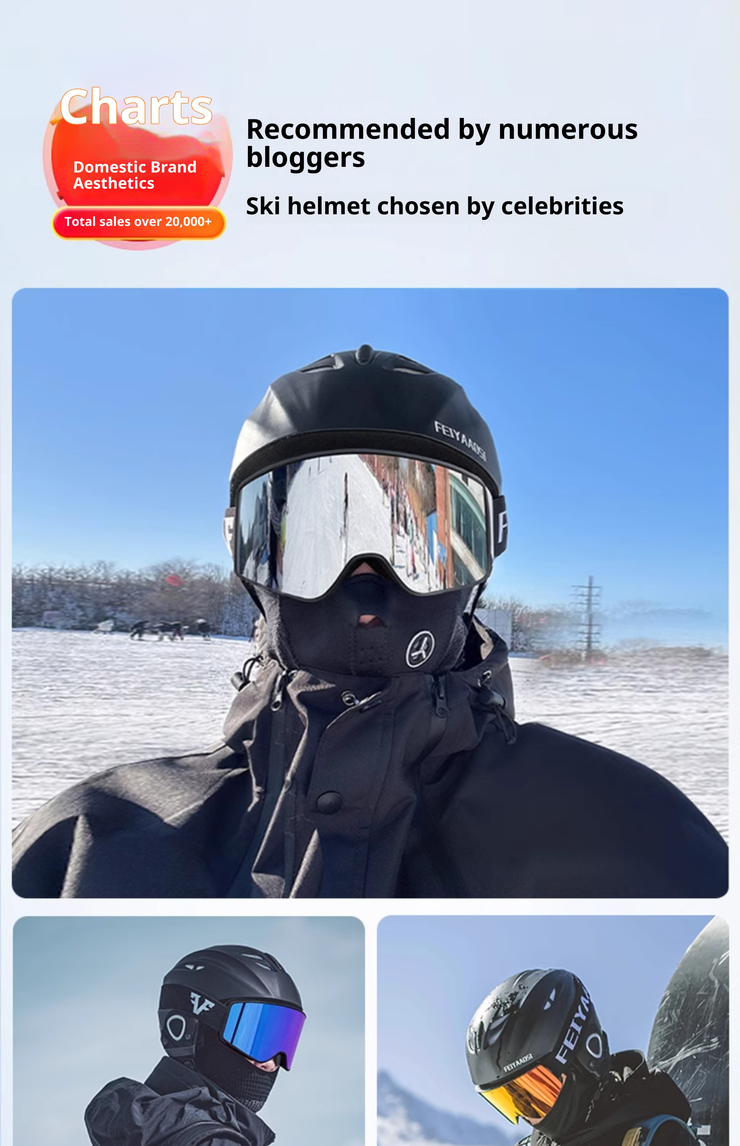 001 Snowboard Herren-Spiegel-Sicherheitsbrille, großer Skihelm, Skibrillen-Set, Komplettausrüstung_voghion.com
