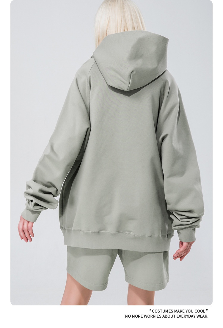 Felpa con cappuccio unisex in puro cotone, stile americano, taglia grande, personalizzata, da uomo, taglia unica, taglia unica_voghion.com