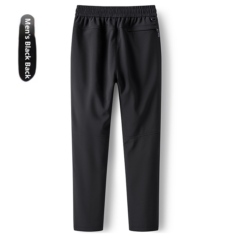 Calças compridas femininas grossas e quentes para atividades ao ar livre, com aquecimento de grafeno, ideais para o inverno. Tamanhos grandes para homens. Forro de lã impermeável._voghion.com