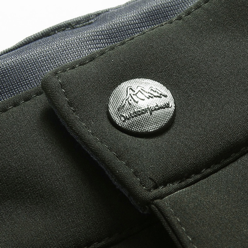 001 Outdoor Soft Shell Plus Extra Large Man Big Size Four-Way Stretch Fat Gothic Style Cargo Fleece-Lined Pants_voghion.com