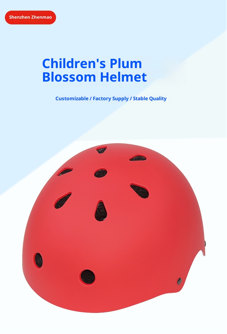 001 Casco de esquí infantil Plum Blossom para snowboard, invierno, anticolisión, ajustable, protección profesional_voghion.com