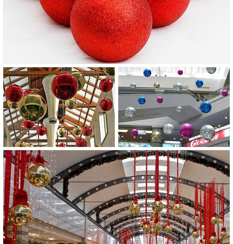 Lillian Green Lemon, decorazione natalizia per vetrine di hotel e ristoranti, in oro galvanizzato, con palline, forniture per le feste_voghion.com