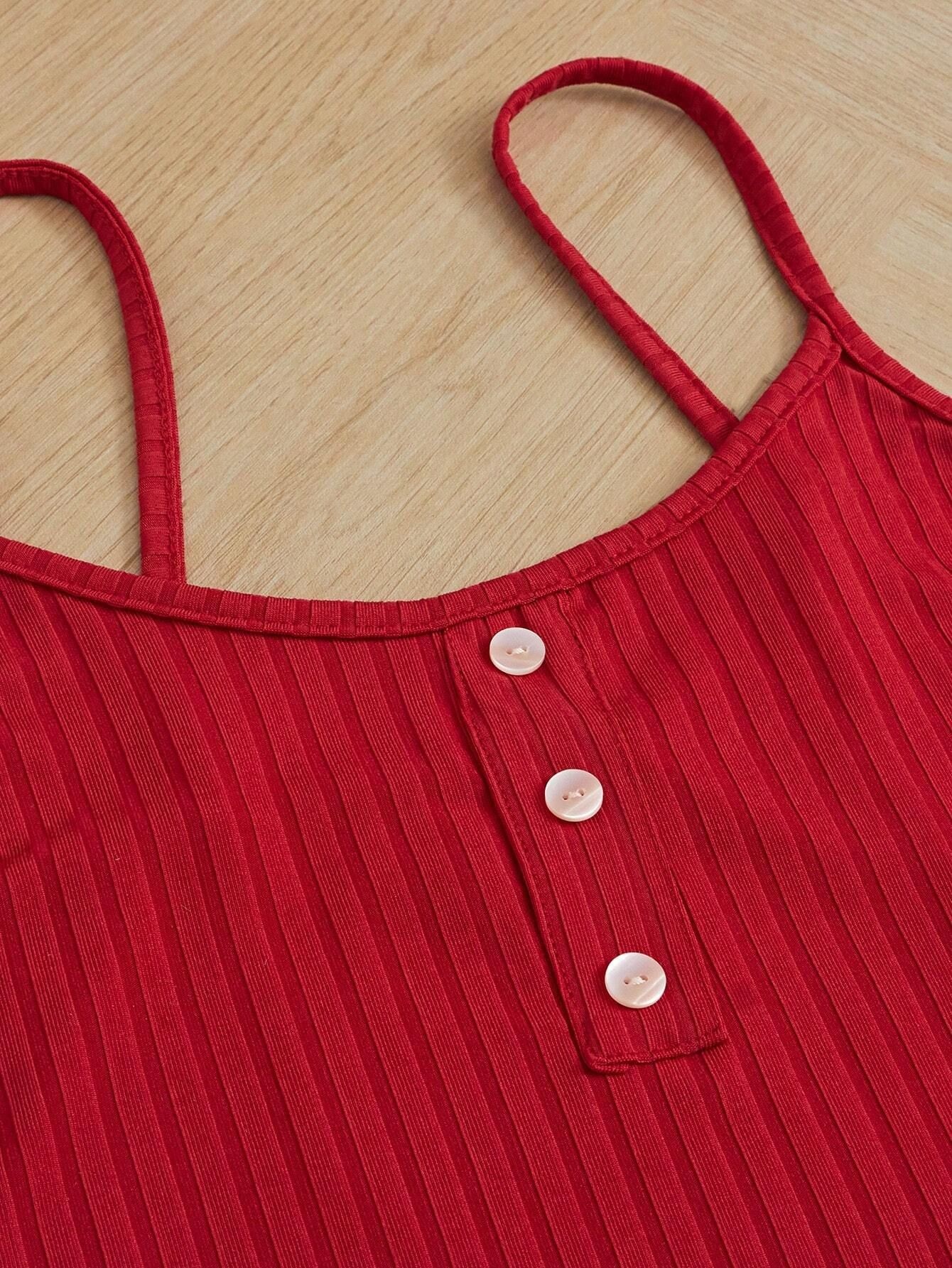 ChicShe Cross-Border Heart Strap Three-Piece Homewear Ribbed Print Casual Foreign Trade European American Style Women's Pajamas_voghion.com