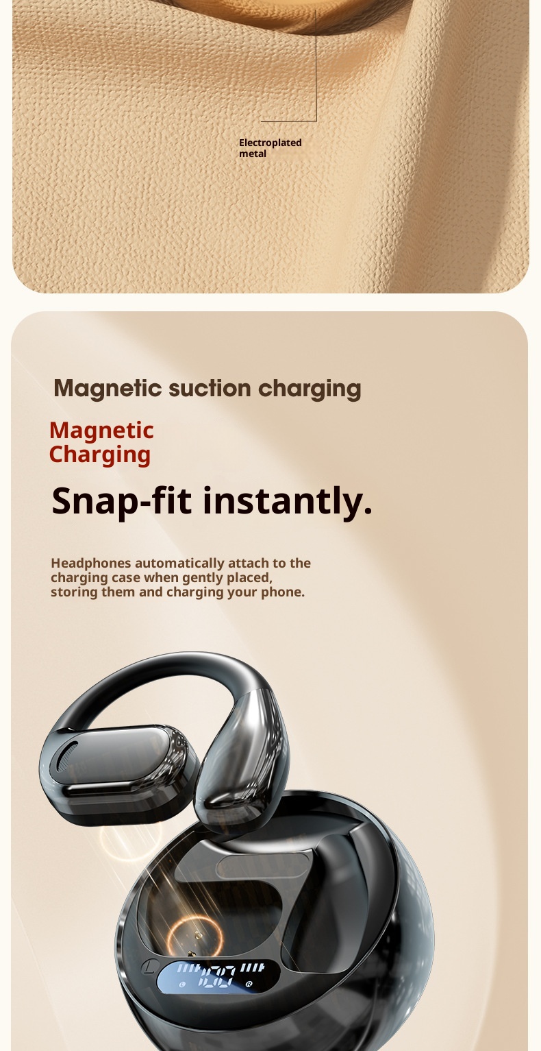 3c M76 Open Wireless AI Translation Bluetooth-oortelefoons Air Bone Conduction-oorhaak voor hardlopen en sport 5.4_voghion.com