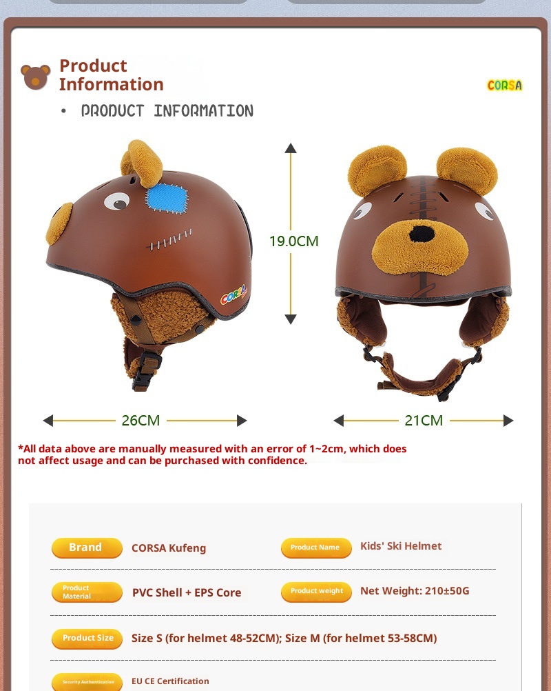 001 CORSA Cooler neuer Snowboard- und Skihelm für Mädchen und Kinder, Schutzausrüstung, warmer und sicherer Skihelm_voghion.com