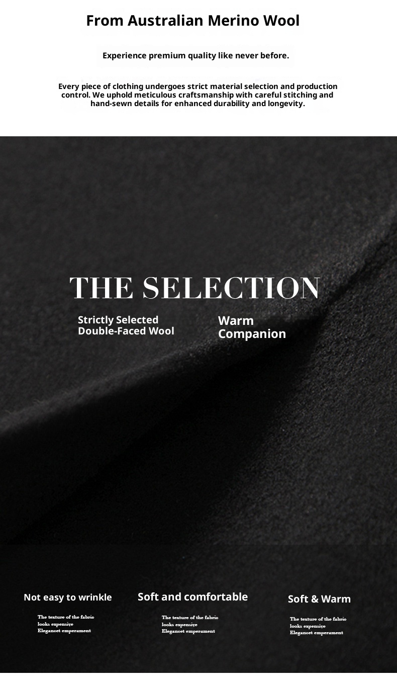 Jongen Lente Verdikte Dubbelzijdige Wol Voor Heren, Lange Overknee High-End Casual Britse Stijl Heren Wollen Jas_voghion.com