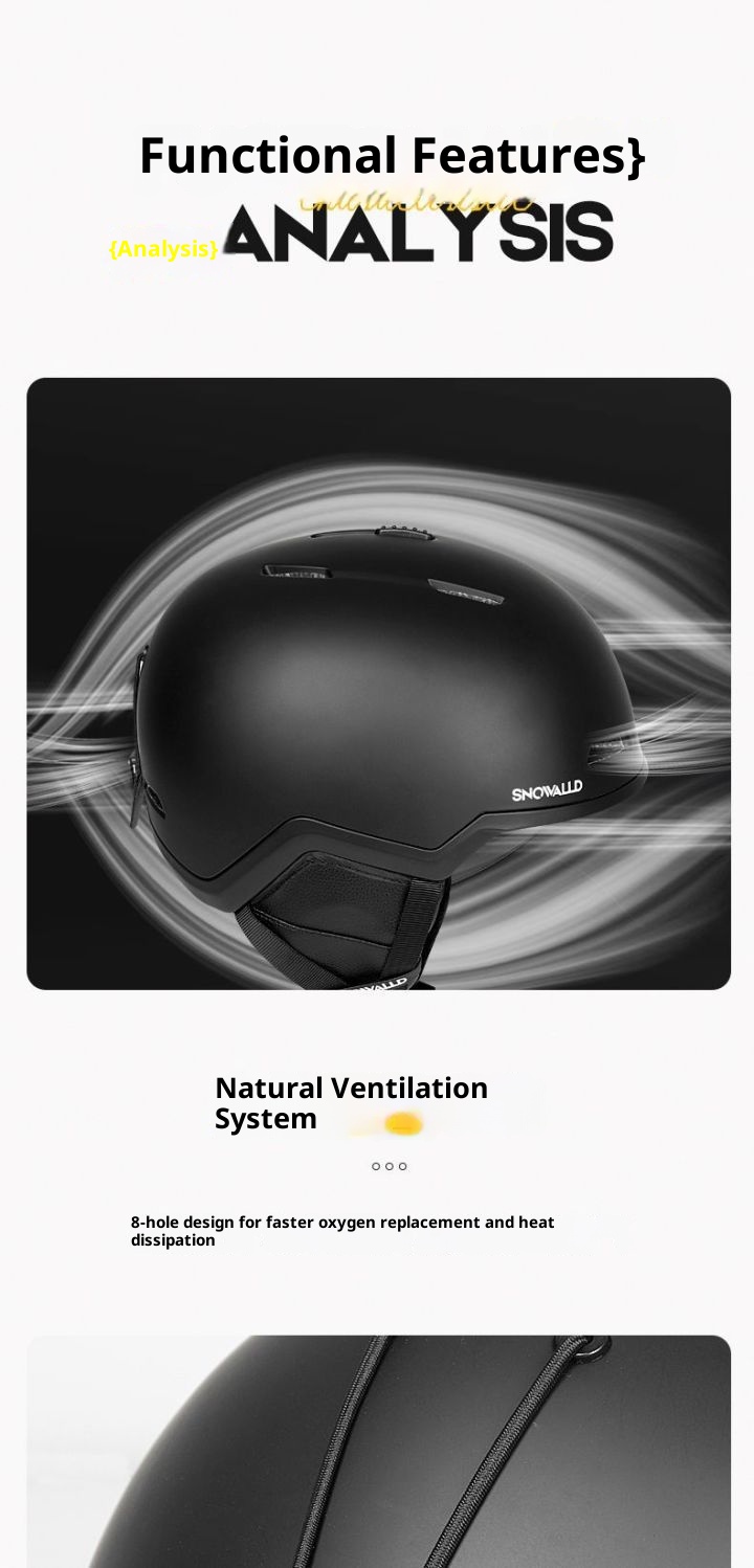001 New Ski For Men Women, Adult Snow Helmet With Safety Certification, Anti-Collision And Anti-Fall Cap, Professional_voghion.com