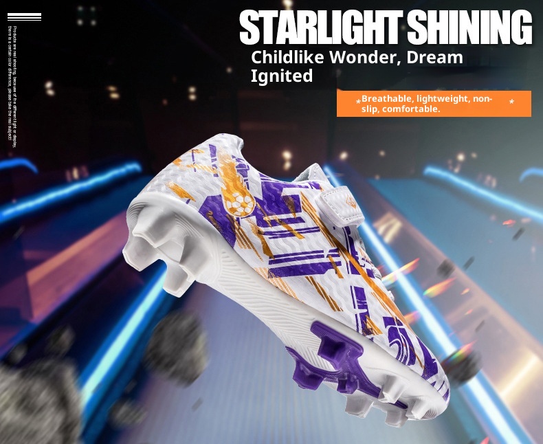 Botas de fútbol ShoeGlobe para hombre y mujer con tacos rotos, TF para adultos, zapatillas de entrenamiento para niño y niña, césped artificial AG con tacos largos_voghion.com