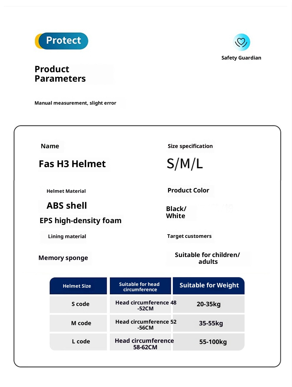 001 Fiss Helmet Skateboard Protective Gear Six-Piece Set Roller Skating Skiing Pads For Children Adults Professional Hand_voghion.com
