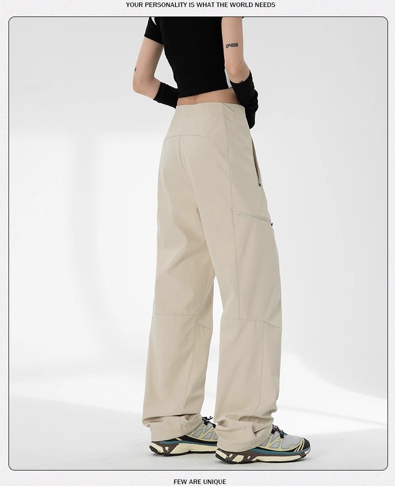 001 Calças de Trabalho Casuais Femininas Woodpecker Workwear, Novas para o Verão, Resistentes ao Vento e Impermeáveis, para Caminhadas, para Homens de Baixa Estatura_voghion.com