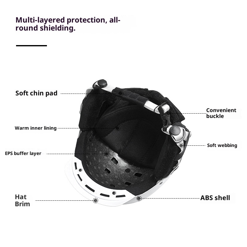 001 AIDY New Unisex In Stock Wholesale And Retail Snowboard Snow Helmet Winter Ski Hat_voghion.com