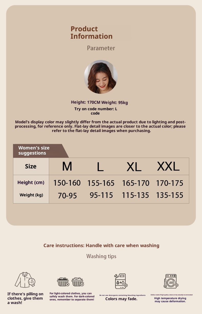 Pigiama ChicShe 100% cotone, primavera e autunno, cardigan a maniche lunghe, caldo abbigliamento da casa, comodo, morbido, vestibilità ampia, da donna._voghion.com