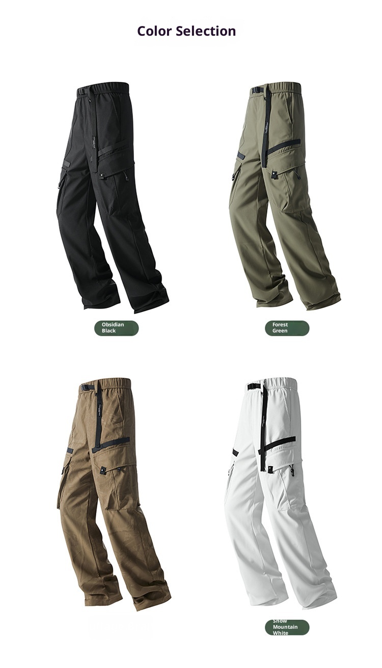 001 Camel HJCAMEL Giacca da esterno staccabile da uomo, pantaloni cargo sportivi larghi invernali nuovi_voghion.com