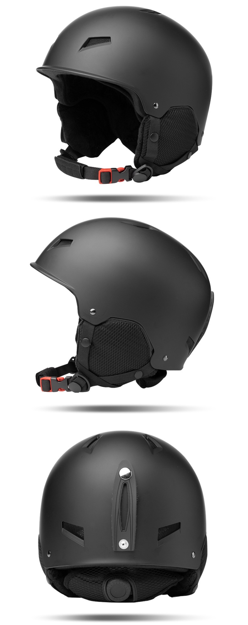 001 Neuer winddichter Skihelm mit Ohrenschutz, warm, für Erwachsene, Unisex, Snowboard- und Fahrradhelm, Winterhelm_voghion.com