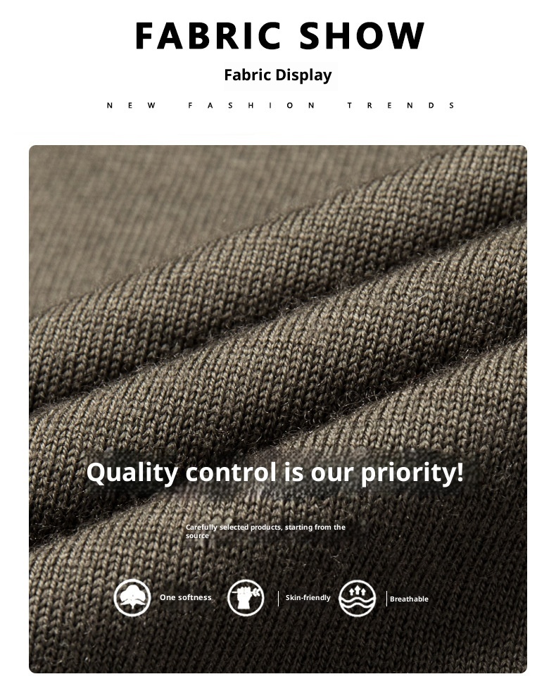 Maglione da uomo in lana lavorata a maglia a collo alto, sottile e lavabile in lavatrice, di alta qualità, per uomini giovani e di mezza età_voghion.com