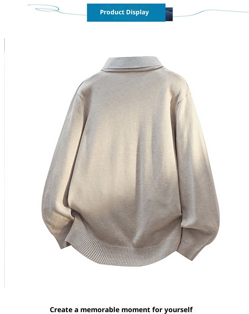 ragazzo Ragazzo Ragazzo Commercio Estero Transfrontaliero Dropshipping Trdy Nuovo 2025 Autunno Camicia Colletto Due Pezzi Maglione Pullover Per_voghion.com