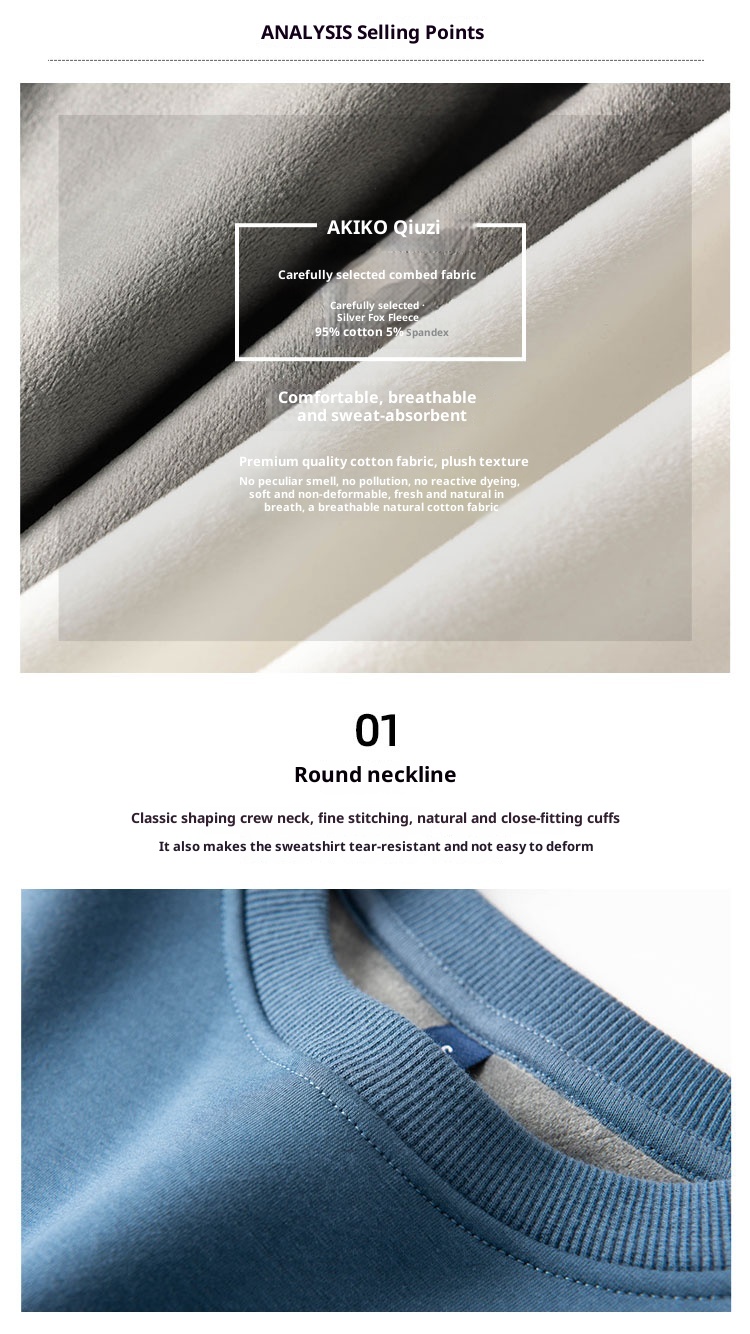 Sweat-shirt d'hiver en polaire épaisse pour homme, couleur unie, chaud, col rond, grandes tailles, coupe ample, impression personnalisée_voghion.com