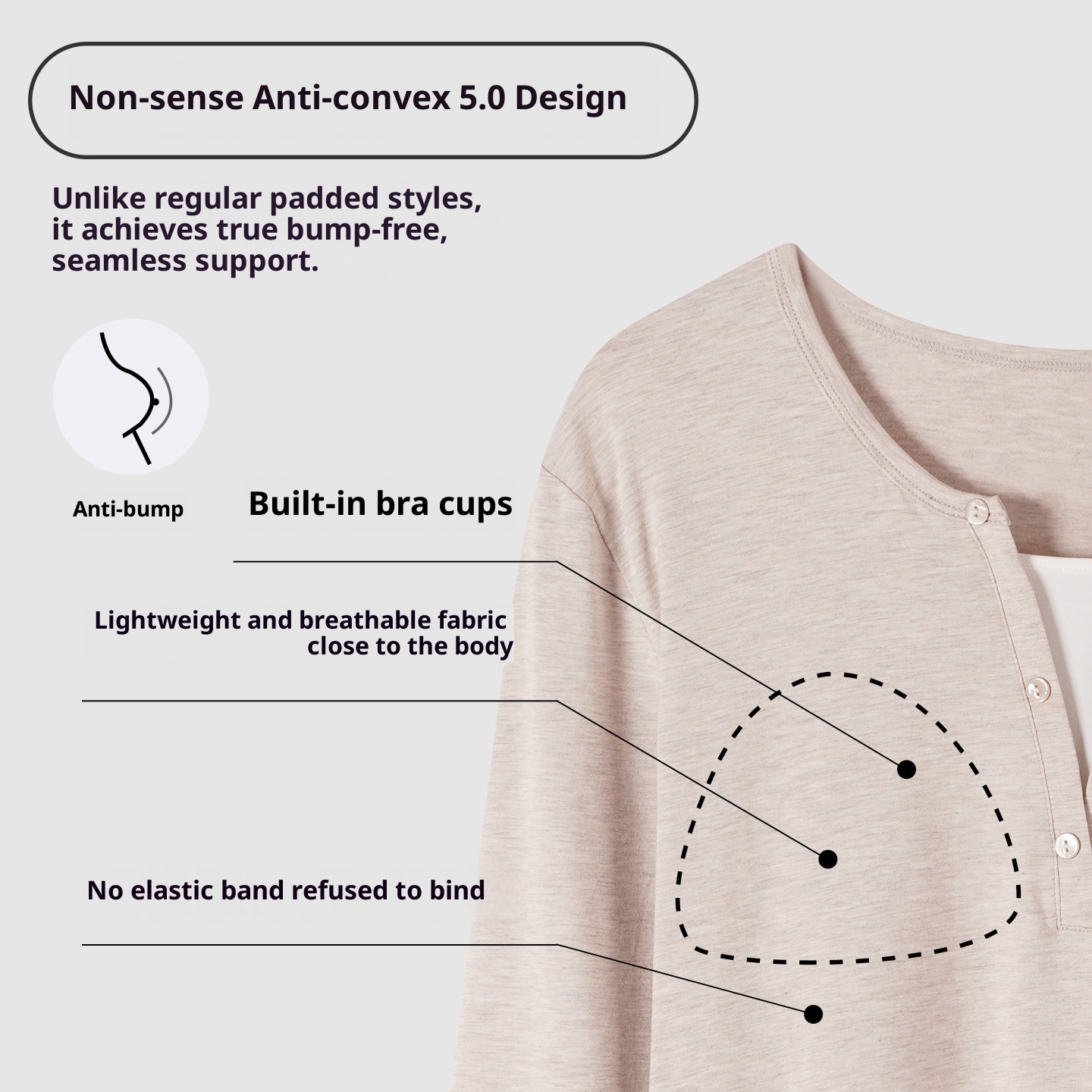 ChicShe 2025 New Women's Pajamas With Chest Pads Modal Cotton Long Sleeve Spring And Autumn Simple Homewear Set_voghion.com