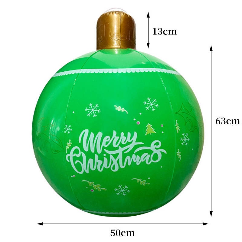 Adornos inflables para patio exterior Lillian: ambiente festivo, colgante, artículos para fiestas navideñas, bola decorativa_voghion.com