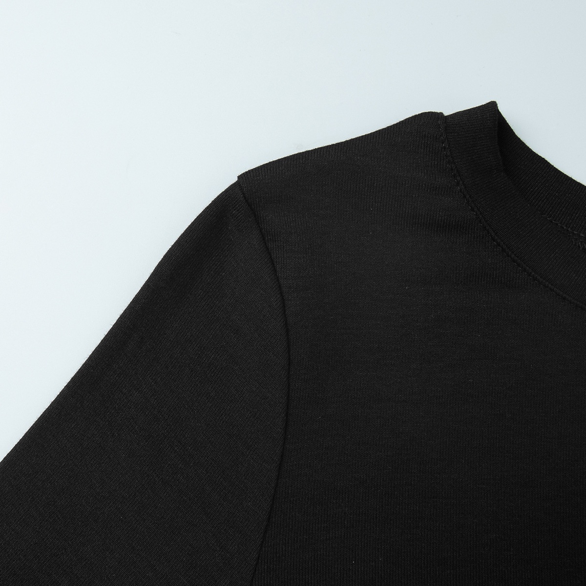 ChicShe Cross-Border Black Long-Sleeve Long-Pants Pajama Set European And American 2025 Spring New Knitted Pajamas Export Home_voghion.com