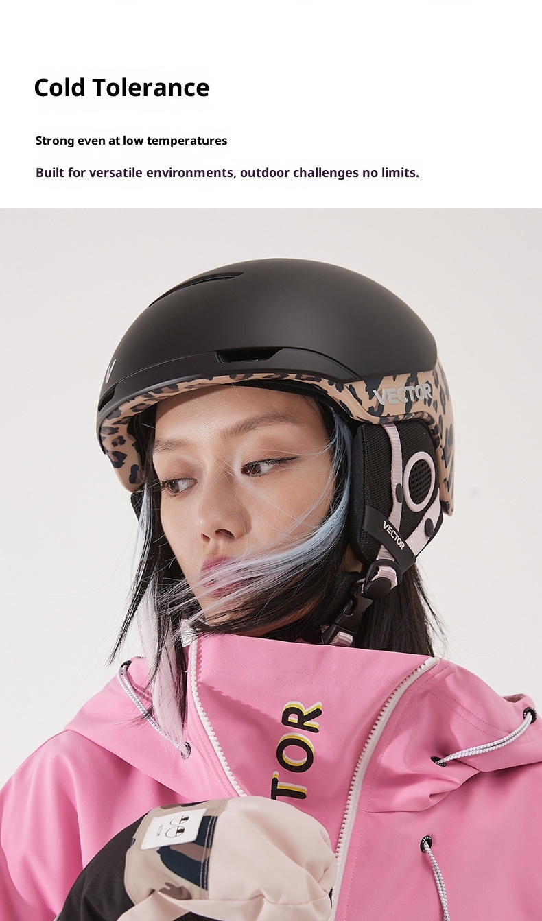 001 VECTOR Ski Anti-Collision Streamlined Split Protection Sports Outdoor Professional Snow Helmet Unisex_voghion.com