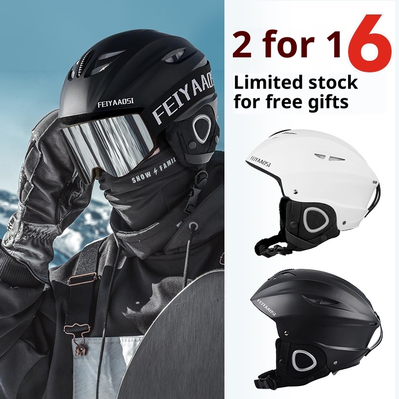 001 Snowboard Herren-Spiegel-Sicherheitsbrille, großer Skihelm, Skibrillen-Set, Komplettausrüstung_voghion.com