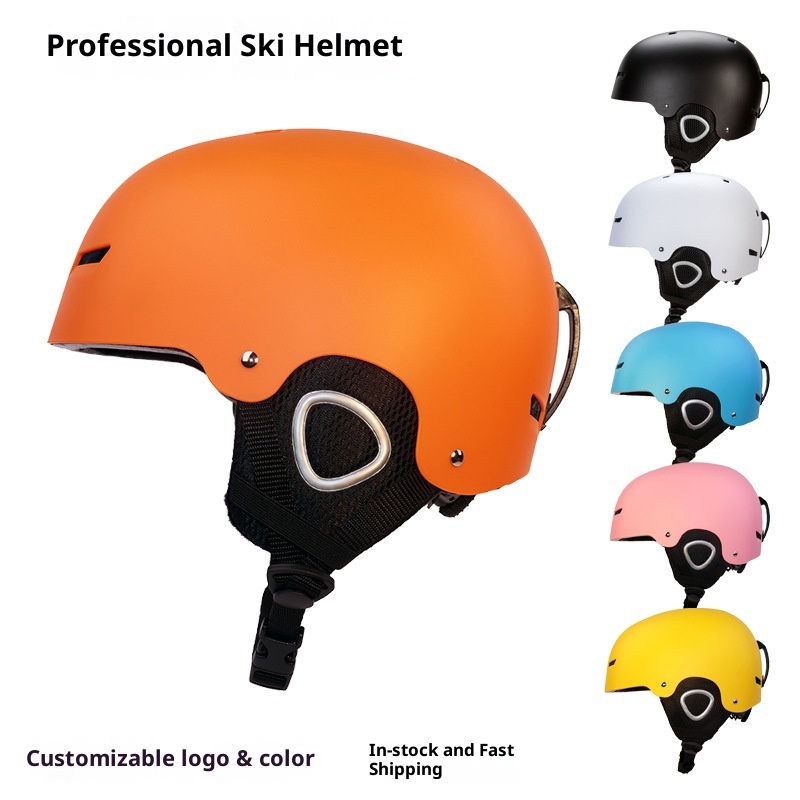 001 Professional Youth Longboard Single And Double Board Adult Ski Outdoor Sports Ear Protection Warm Helmet_voghion.com