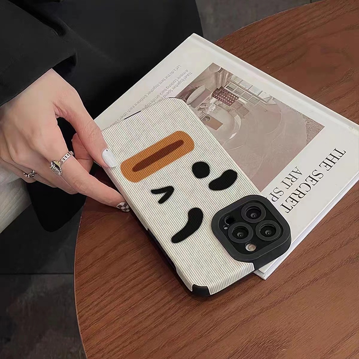 Custodia per telefono TechGlobe con emoji divertenti adatte per iPhone XR/XS Max/8P 15/13/12/11 Pro Max_voghion.com