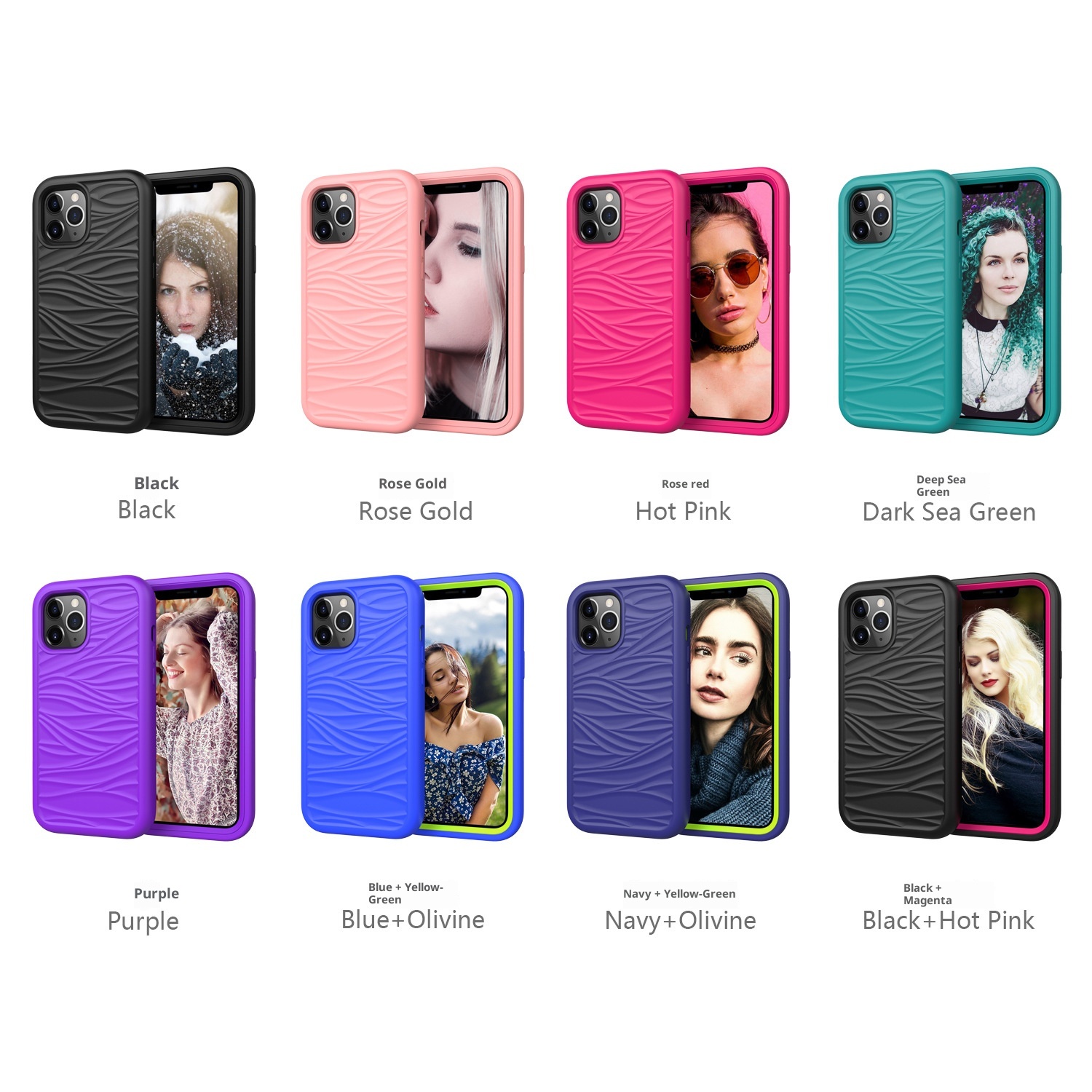 Custodia protettiva antiurto per iPhone 14 Pro Max 6.7 compatibile con TechGlobe Source Factory, supporta la ricarica wireless._voghion.com