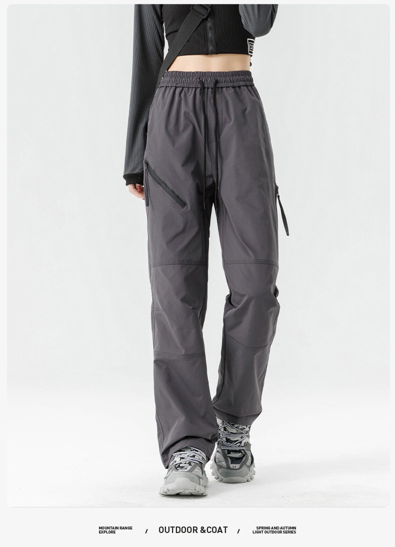 001 Woodpecker Outdoor Softshell Damskie Wiosna Lato Nowe Proste Cargo Wiatroszczelne Wodoodporne Plus Size Spodnie Casualowe Męskie_voghion.com