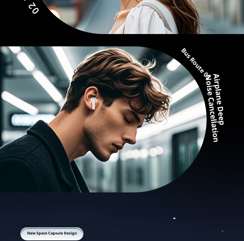 3c Cross-border AI Translation Hot-Selling True Wireless Bluetooth Earbuds Noise Cancelling In-Ear Long Battery Life Large_voghion.com