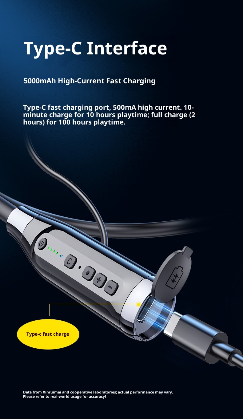 3c A13T Auricolari a quattro altoparlanti stile archetto da collo Nuovo modello privato Transfrontaliero Vendita calda Wireless In-Ear Sport Bluetooth_voghion.com