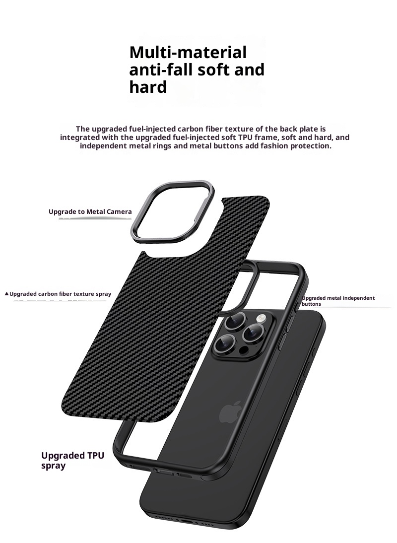 Custodia per telefono TechGlobe adatta per iPhone 15 Max in fibra di carbonio, custodia per iPhone 14 Pro, nuovo modello 13 antiurto 16 opaco_voghion.com