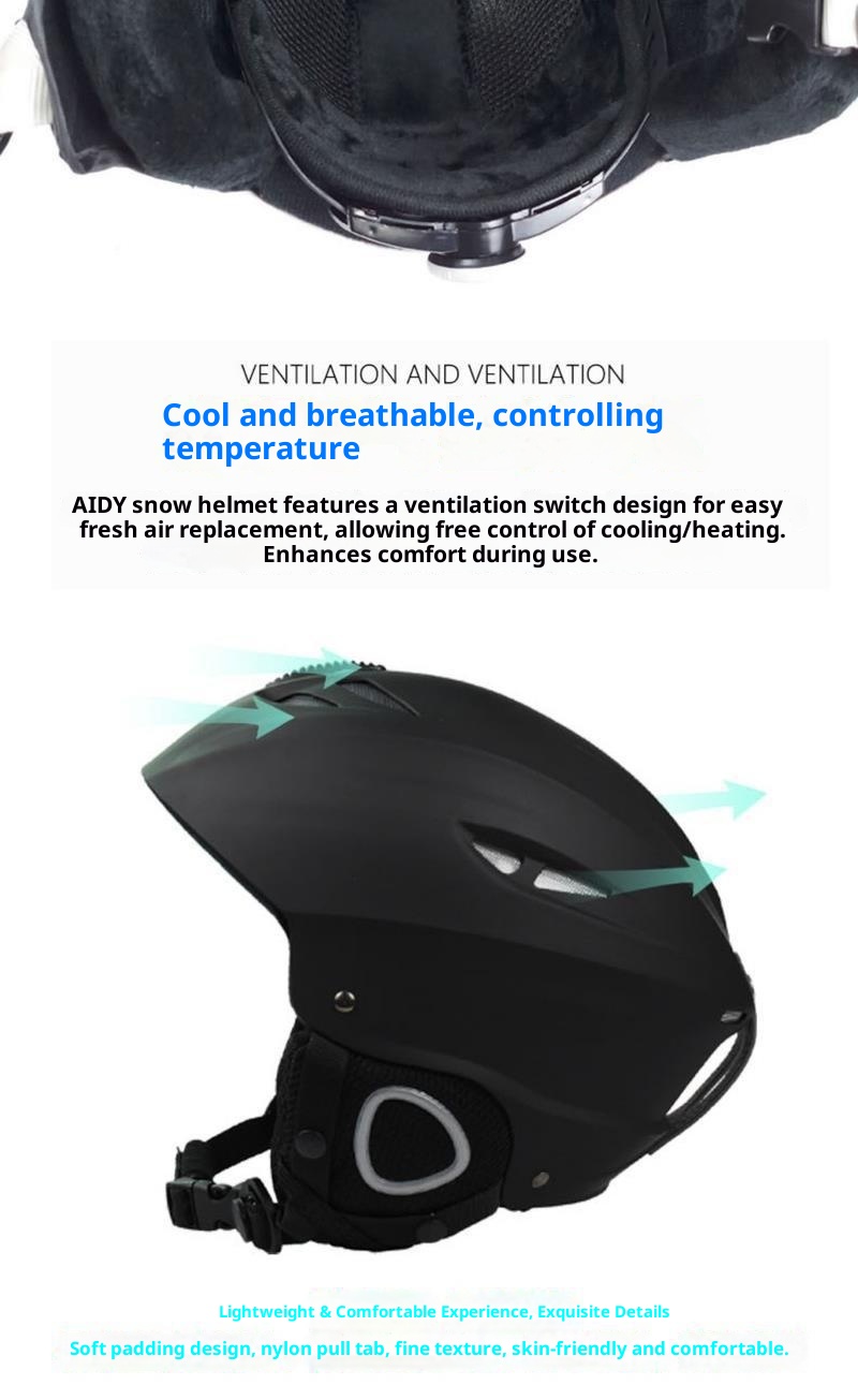 001 Fleece-Helm, warme Ski-Sicherheitsmütze für Herren, Damen, Erwachsene und Kinder, professionelle Outdoor-Ausrüstung zum Snowboarden und Skifahren_voghion.com