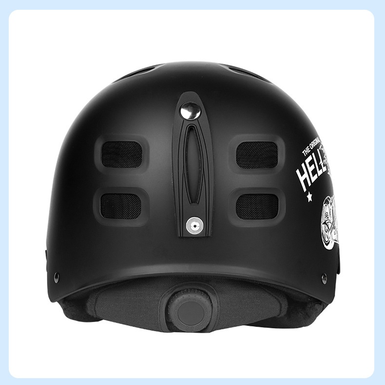 001 Skull Style Head-Mounted Ski Outdoor Adjustable Single And Double Board Sports Snow Helmet Anti-Collision Equipment_voghion.com