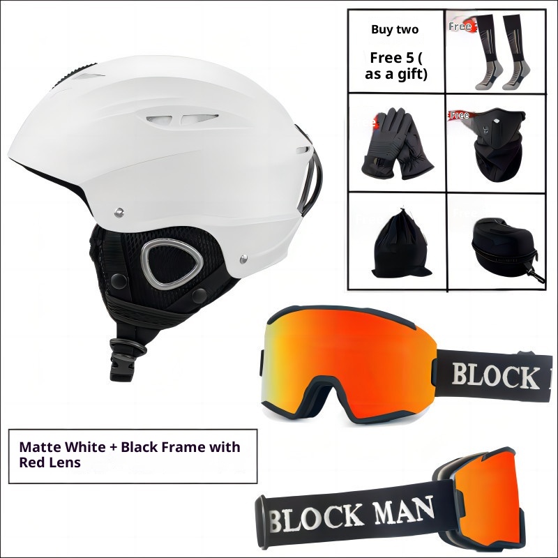 001 Fleece-Helm, warme Ski-Sicherheitsmütze für Herren, Damen, Erwachsene und Kinder, professionelle Outdoor-Ausrüstung zum Snowboarden und Skifahren_voghion.com