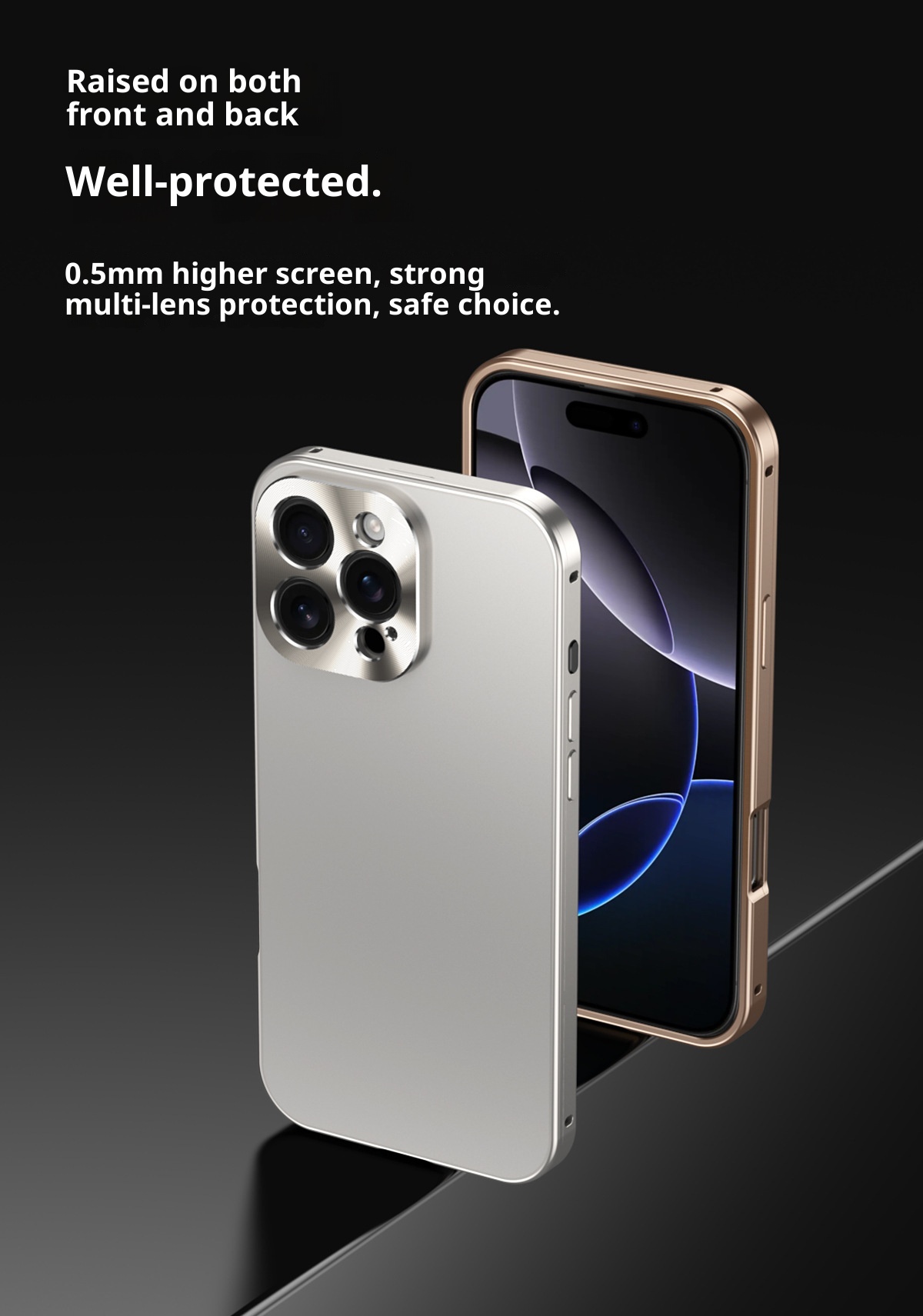 TechGlobe Cross-border New Metal Magnetic Anti-drop Case For IPhone 16/15/14/13/12/Pro Max_voghion.com