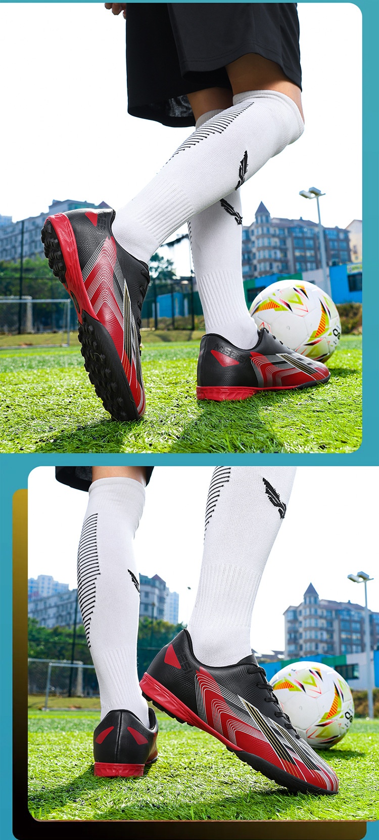 ShoeGlobe Vente en gros transfrontalière de chaussures de football pour hommes, femmes, jeunes, élèves du primaire et du secondaire, enfants, crampons cassés_voghion.com