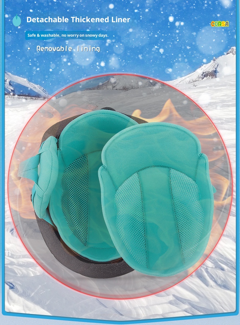 001 CORSA Cooler neuer Snowboard- und Skihelm für Mädchen und Kinder, Schutzausrüstung, warmer und sicherer Skihelm_voghion.com