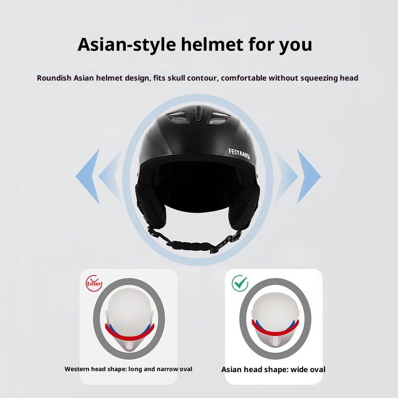 001 Snowboard Herren-Spiegel-Sicherheitsbrille, großer Skihelm, Skibrillen-Set, Komplettausrüstung_voghion.com