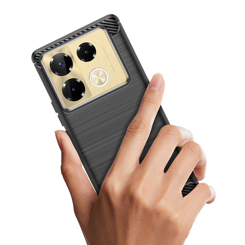 TechGlobe Schutzhülle, geeignet für Transsion Note40 und Infinix Note40Pro+ 5G, gebürstetes, stoßfestes Softcase_voghion.com