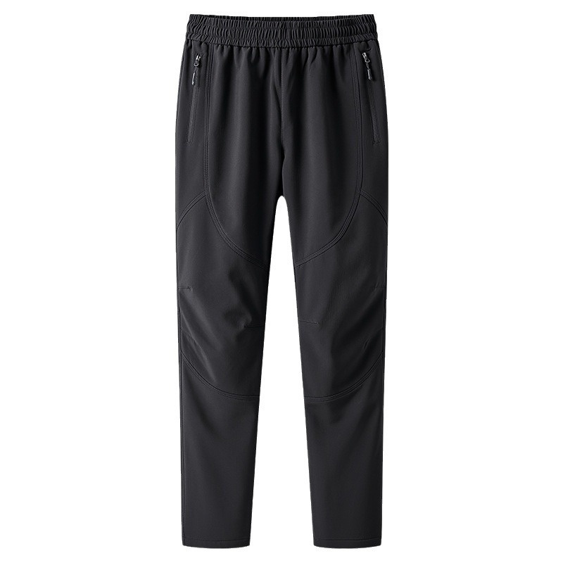 Calças compridas femininas grossas e quentes para atividades ao ar livre, com aquecimento de grafeno, ideais para o inverno. Tamanhos grandes para homens. Forro de lã impermeável._voghion.com