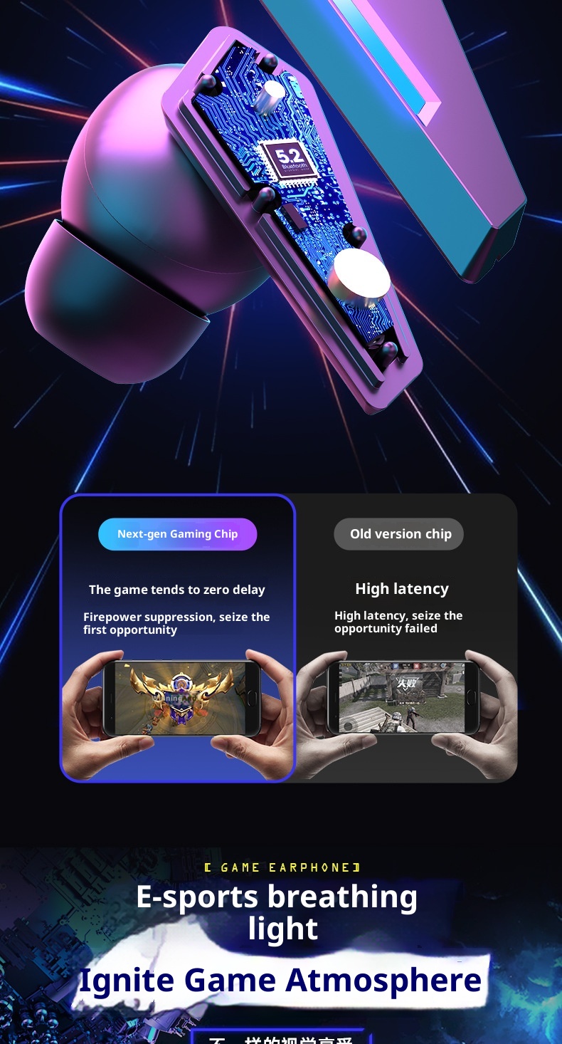 3c Cross-border New Private Model M10TWS Mini Wireless Bluetooth Earphones Noise Cancelling In-ear Gaming Headphones_voghion.com