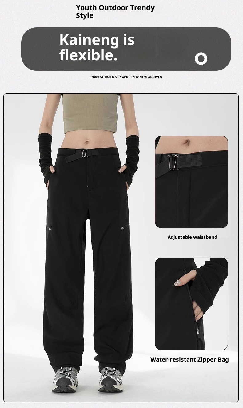 001 Calças de Trabalho Casuais Femininas Woodpecker Workwear, Novas para o Verão, Resistentes ao Vento e Impermeáveis, para Caminhadas, para Homens de Baixa Estatura_voghion.com