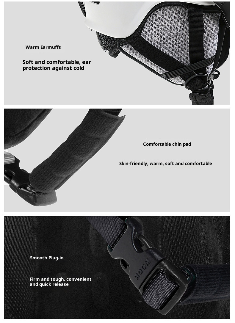 001 Ski Aziatische hoofdvorm beschermende uitrusting voor mannen en vrouwen harde helm anti-botsing met bril eendelig ontwerp_voghion.com