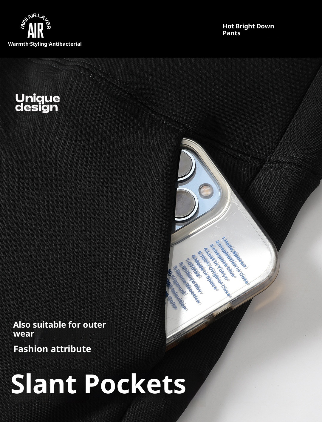 001 Pantaloni softshell unisex in piumino d'oca, impermeabili, antivento, invernali, neri, spessi e caldi, da uomo, con anatra bianca_voghion.com