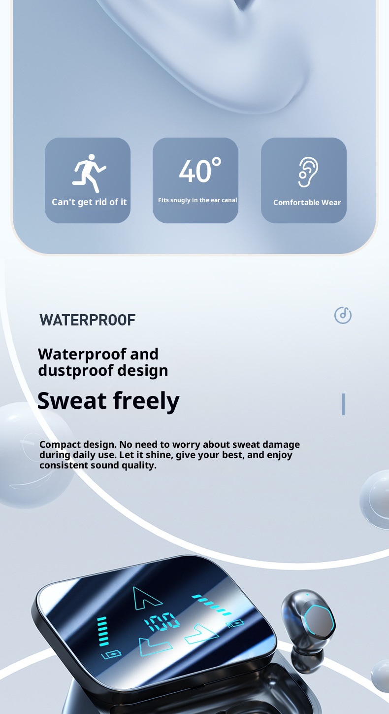 3c Foreign Trade TWS Wireless M48 Bluetooth In-Ear Stereo Alta Qualità del Suono Zero Ritardo Grande Batteria Cancellazione del Rumore_voghion.com