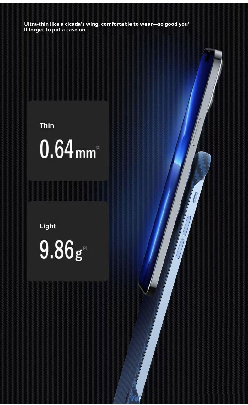 TechGlobe Suitable For 15 Pro Max Phone Carbon Fiber Color-Block PC Hard Case IPhone 14 Ultra-Thin Edgeless Protective Cover_voghion.com