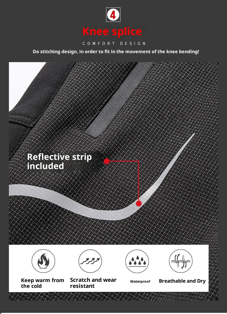 001 Plus Size Men's Outdoor Fleece Skiing Hiking Autumn Winter Thickened Warm Waterproof Wear-resistant Soft Shell Pants_voghion.com